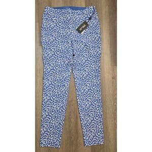 RLX Ralph Lauren Womens Stretch Golf Pants Blue Print Performance Size 6